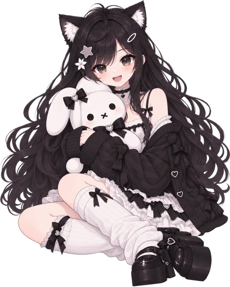Mochiko posing with a heart