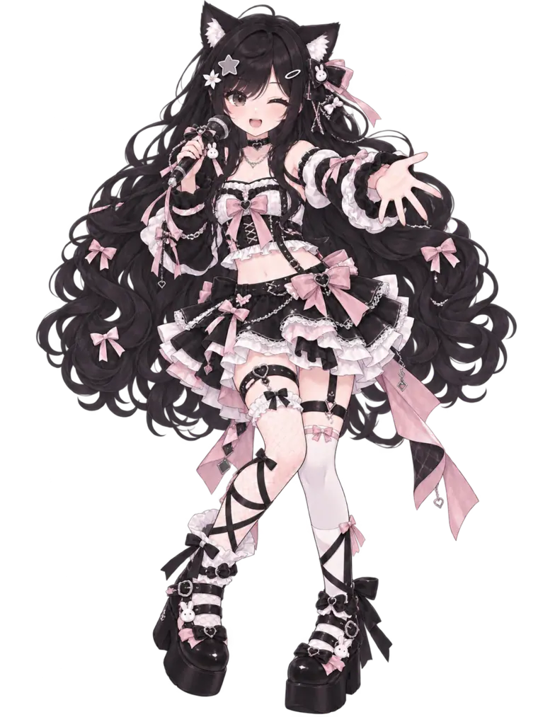 Mochiko singing on stage